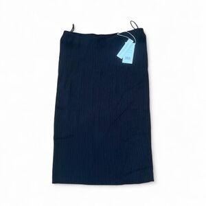 NWT Vince Elegant Black Ribbed Skirt Sz S/P